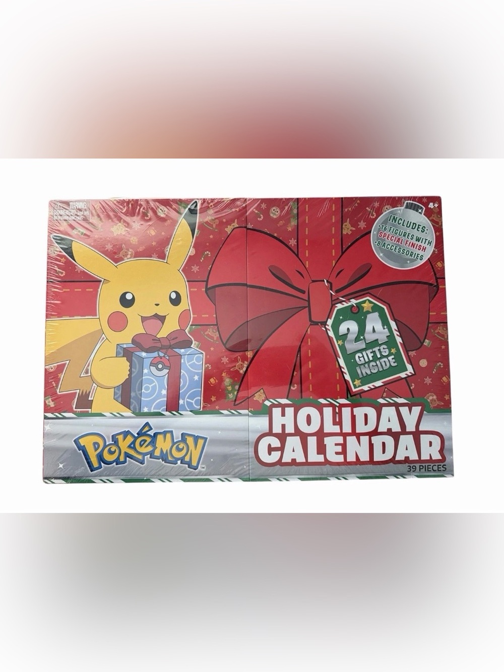 Pokémon 2021 Holiday Advent Calendar Jazwares 24 Gifts 39 Pieces Sealed NIB